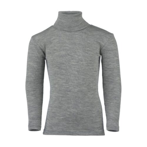 Engel villa-siidi pullover lastele_Light grey melange